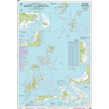 Imray Chart B31: Bequia to Carriacou chart