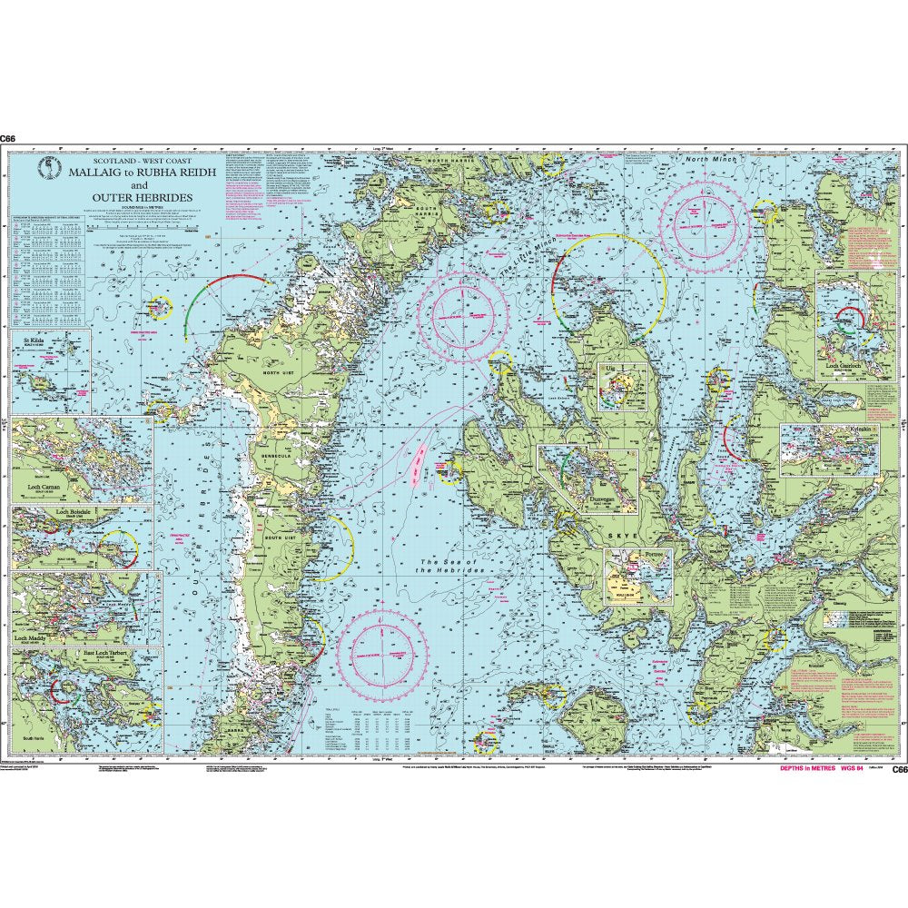 Imray Chart C66: Mallaig to Rudha Reidh and Outer Hebrides chart