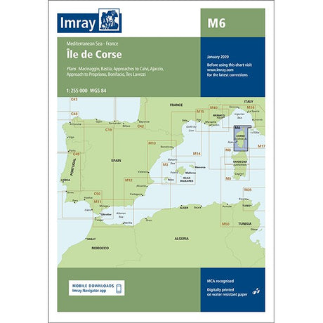 Imray Chart M6: Île de Corse cover