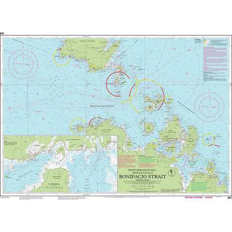 Imray Chart M7: Bonifacio Strait chart