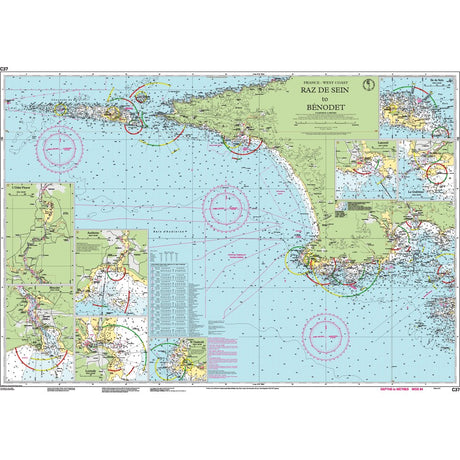 Imray Chart C37: Raz de Sein to Benodet chart