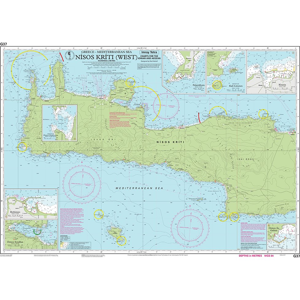 Imray Chart G37: Nísos Kríti (West) chart