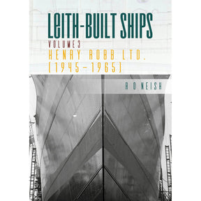 Book cover for "Henry Robb Ltd 1945-1965" from Whittles Publishing, featuring a black-and-white shipyard photo with yellow and teal text overlay.