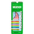 The "Weather Companion" by Fernhurst Books is a green, spiral-bound splash-proof booklet featuring a cyclone cone illustration and colorful contents list on the cover—an ideal onboard weather guide.