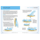 Instructional page from the Royal Yachting Association’s RYA Day Skipper Handbook Sail, featuring diagrams and text to explain bringing a sailboat alongside a finger pontoon, with labeled illustrations and step-by-step guidance.