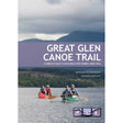 The cover of "Great Glen Canoe Trail" by Pesda Press features four paddlers in canoes gliding across a tranquil lake, framed by majestic mountains and lush forests under a cloudy sky—evoking the adventurous essence of Scotland’s renowned canoe route. This guidebook from Pesda Press immerses readers in the excitement and natural beauty that await along the Great Glen Canoe Trail.