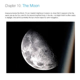 A detailed close-up of the Moon’s craters and shadows, as featured in the Royal Yachting Association’s RYA Astro Navigation Handbook, inspires celestial navigation practice against the darkness of space.