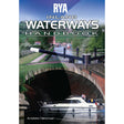 Cover of the Royal Yachting Association's RYA Inland Waterways Handbook, showing a white motorboat beneath a canal bridge—ideal for inland waterways helmsmen seeking to enhance their boat handling skills.