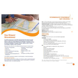 A close-up of two people’s hands using navigation tools on a nautical chart, featured in the Royal Yachting Association's "RYA Powerboat Scheme Syllabus and Logbook" for intermediate powerboat training.