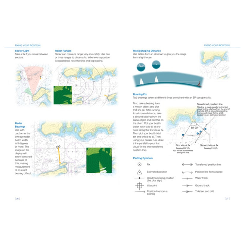 The Royal Yachting Association’s RYA Yachtmaster Shorebased Notes feature charts and diagrams for radar, sector lights, bearings, and ship positions—perfect for yacht training or Yachtmaster study—with clear navigation instructions.