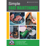 Simple Boat Maintenance by Fernhurst Books features hands-on boat repair photos, a toolbox icon, text on tips for yachts and motorboats, and over 700 colour illustrations on the cover.