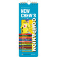 Cover of "New Crew's Companion" from Fernhurst Books shows an illustrated new crew member in a yellow jacket on a blue background, with a colorful index of topics and the Fernhurst Books logo at the bottom.