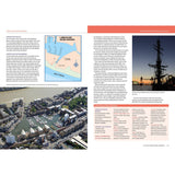 The East Coast Rivers Cruising Companion by Fernhurst Books features a two-page spread on Limehouse Basin Marina, with maps, text, photos, an illustrated map, aerial marina view, and tall ship silhouette—perfect for your East Coast cruising.