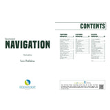 Illustrated Navigation" by Ivar Dedekam (Third Edition) from Fernhurst Books covers traditional, electronic, and celestial navigation. The contents page also displays the Fernhurst Books and Knowledge Centre logos at the bottom.