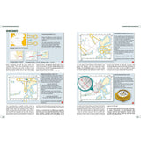 Illustrated Navigation by Fernhurst Books is a guide to using nautical charts, with diagrams of charts, compasses, plotting tools, calculation methods, and sample maps for measuring distances and bearings at sea.