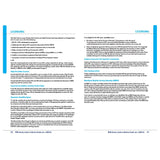 A close-up of the RYA Handy Guide to Marine Radio by the Royal Yachting Association, detailing marine radio procedures and GMDSS protocols.