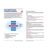 A page from the RYA National Sailing Scheme Instructor Handbook by the Royal Yachting Association shows a flowchart of instructor pathways and details the Assistant Instructor role, eligibility, and assessment criteria.