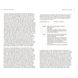 A scanned book page with two columns per page. The left discusses shopping for Harbor Guide; the right features a log entry for Sunday, August 3rd, reflecting the navigation style of Racundra's Third Cruise by Fernhurst Books.