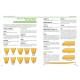 A guide from "Surfing: A Beginner’s Guide" by Fernhurst Books, showing surfboard tail shapes (rounded, pintail, squash, square, wing, swallow, star) with diagrams and definitions on pages 74–75.