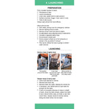 The Powerboating Companion from Fernhurst Books is an instructional guide with quick reference steps, launch techniques for RIBs and sportsboats on various slopes, plus photos and captions showing key actions.