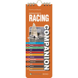 The "Introduction To Racing Companion" by Fernhurst Books is a tall, orange booklet featuring sailboats on the cover—a handy, quick-reference guide perfect for yacht racing enthusiasts.
