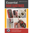 Book cover for Fernhurst Books' "Essential Boat Electrics," showing electrical testing tools and components with orange and white accents, focusing on troubleshooting faults in yachts and motorboats.