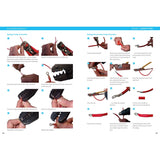 Fernhurst Books’ Essential Boat Electrics offers a step-by-step photo guide to making wire crimp connections for marine systems, showing insulation stripping, wire insertion, and using a crimping tool with clear instructions.