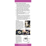 A page from the Diesel Companion by Fernhurst Books explains engine overheating with images of a thermostat, housing, and cooling parts, plus step-by-step troubleshooting checks—a handy reference for diesel engines.