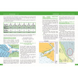 Mastering Navigation at Sea by Fernhurst Books includes text, diagrams, maps, tidal stream predictions, anchorage depths from Lymington to Hurst Castle, tidal range tables, and annotated charts to enhance your navigation skills.