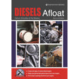 Book cover for "Diesels Afloat" by Fernhurst Books features close-up photos of diesel engines and hands repairing yacht engines, plus a troubleshooting boat engines guide description at the bottom.