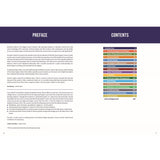 A two-page spread from Fernhurst Books’ "Diesels Afloat," with a “Preface” on the left and a colorful vertical “Contents” list on the right, showing chapter titles like troubleshooting boat engines and diesel engines with page numbers.