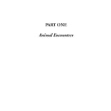 Text on a white page reads: "PART ONE" and, below it in italics, "Animal Encounters." In Fernhurst Books’ Amazing Diving Stories, this section opens with divers recounting unforgettable wildlife moments.
