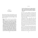 A two-page spread from Fernhurst Books’ "My Life In A Blue Suit": Left—Chapter 12, "The Olympics," covers Team GBR sailing prep, goals, and a Yachting World quote. Right—Jim Saltonstall shares Olympic sailing emotions and insights.
