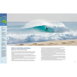 A surfer rides a turquoise wave near Perth’s sandy beach, one of Australia’s top surfing spots, as featured in "Ultimate Surfing Adventures" by Fernhurst Books. Clear skies and frothy waves complete this idyllic scene.