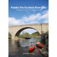 Two people paddle red canoes beneath a stone bridge along the Scottish River Dee, surrounded by trees and blue sky. Text reads: "Paddle the Scottish River Dee" by Pesda Press—a perfect scene for anyone seeking a canoeing guide or a kayaking Scotland adventure.
