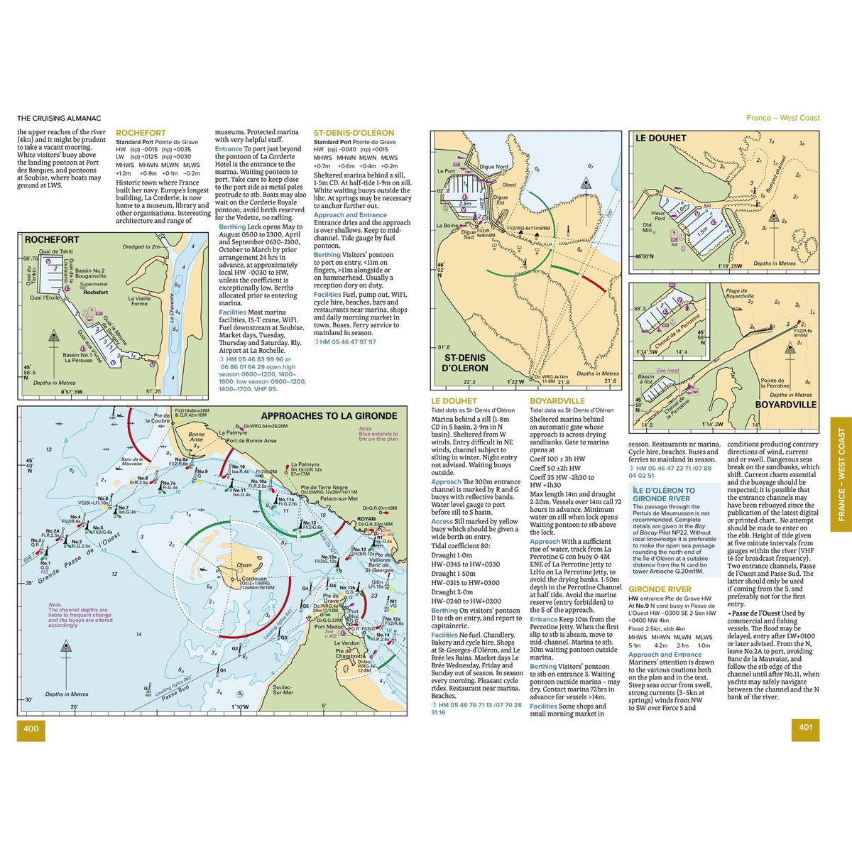 The Cruising Almanac 2027 inside page spread