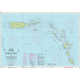 Imray Chart A: Puerto Rico to Martinique by Imray details navigation routes, depths, and island names from Puerto Rico and the Virgin Islands to Martinique—an essential nautical chart for Caribbean Sea and North Atlantic Ocean navigation.