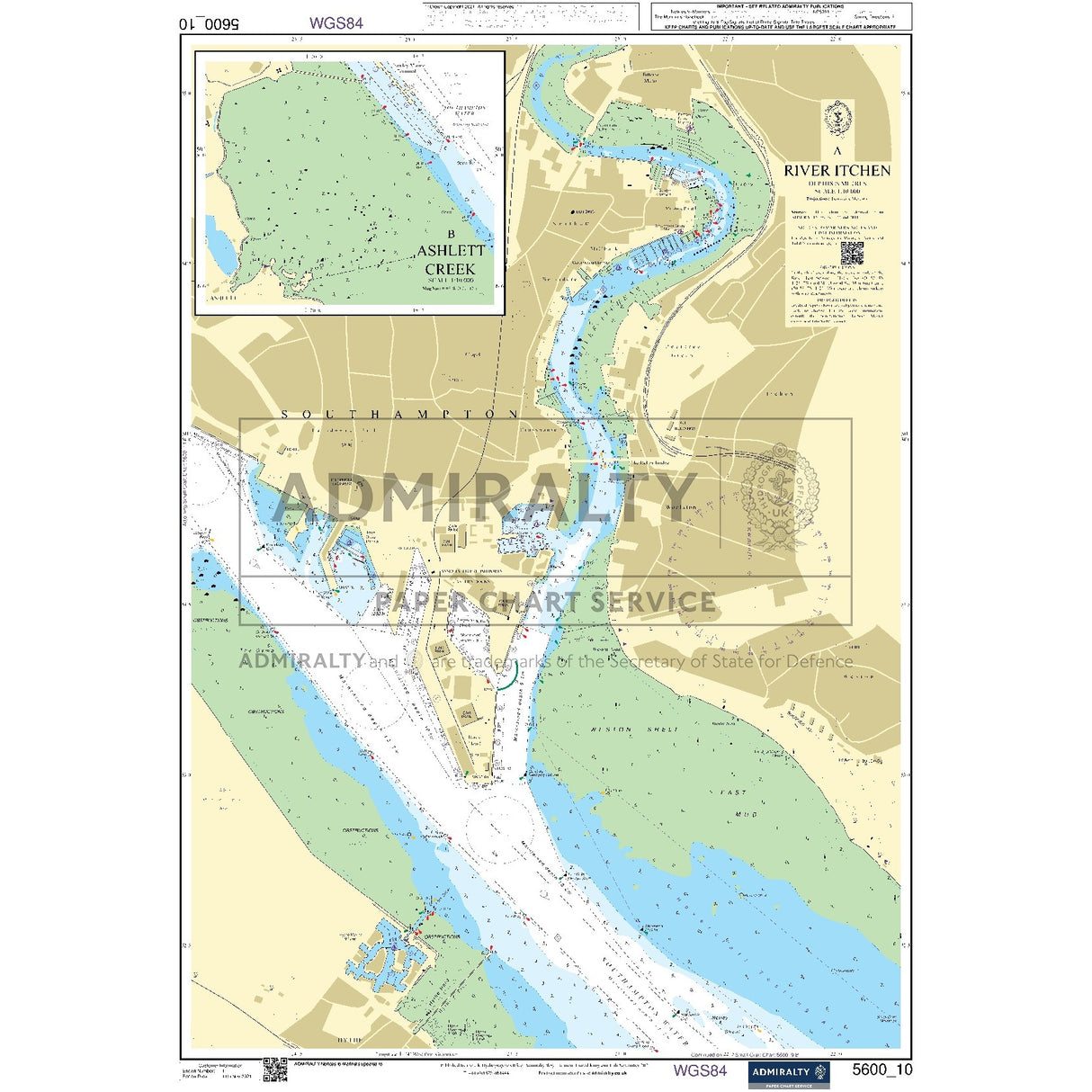 Nautical chart 5600_10 River Itchen