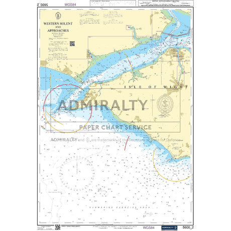 Nautical chart 5600_2 Western Solent and Approaches