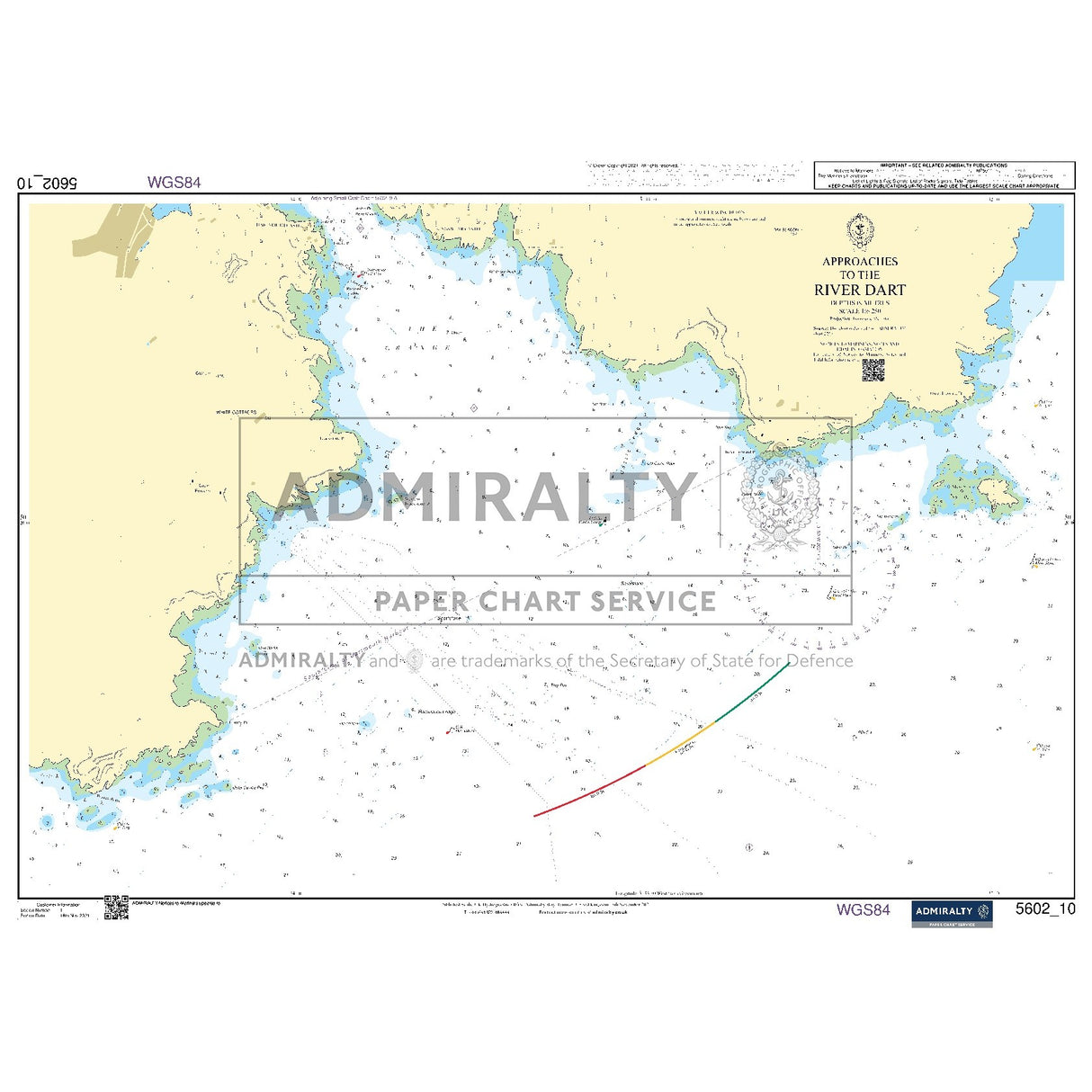 Nautical chart 5602_10 Approaches to the River Dart