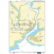 Nautical chart 5602_7 Fowey Harbour on the Cornish coast with 3 panels