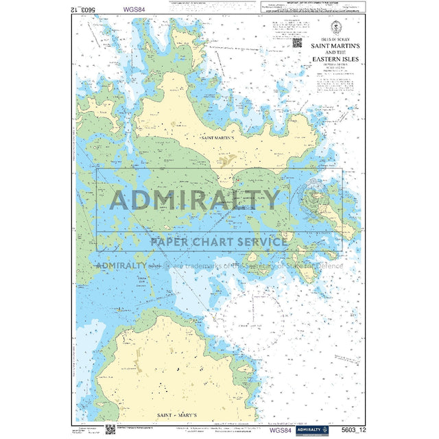 Nautical chart 5603_12 Isles of Scilly - Saint Martin's and the Eastern Isles in the Isles of Scilly