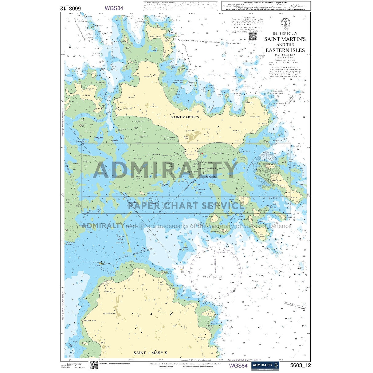 Nautical chart 5603_12 Isles of Scilly - Saint Martin's and the Eastern Isles
