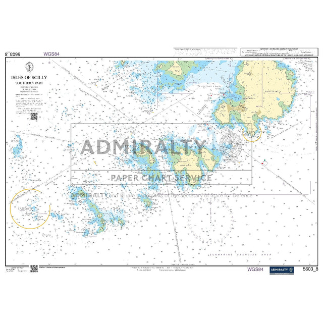 Nautical chart 5603_8 Isles of Scilly - Southern Part