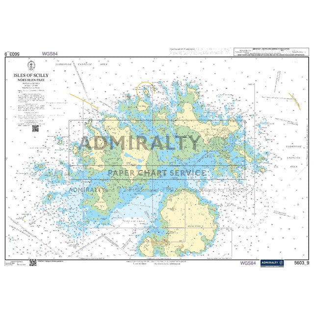 Nautical chart 5603_9 Isles of Scilly - Northern Part