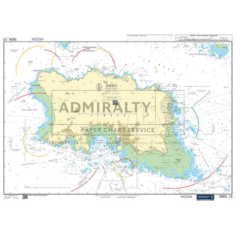Nautical chart 5604_13 Jersey in the Channel Islands