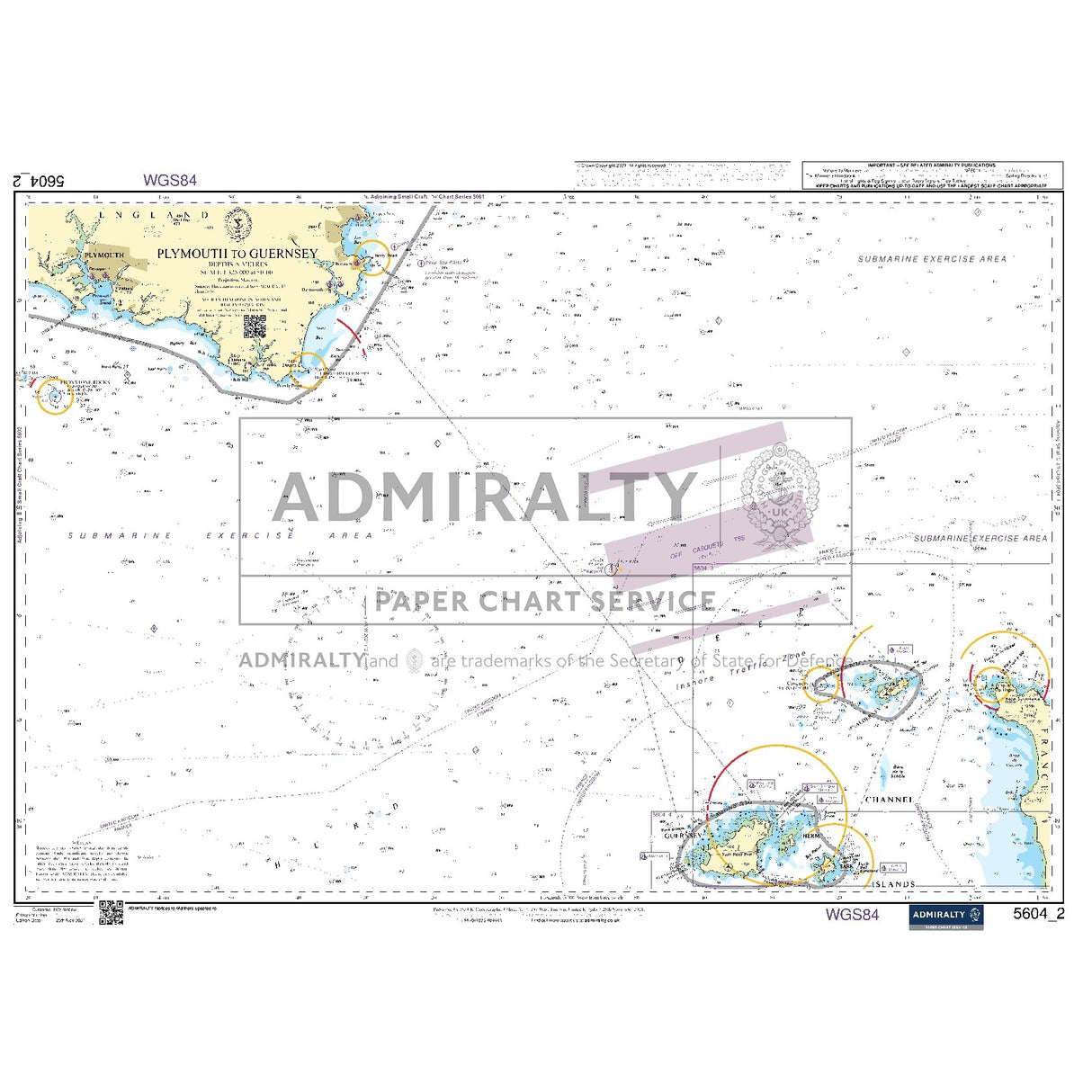 Nautical chart 5604_2 Plymouth to Guernsey