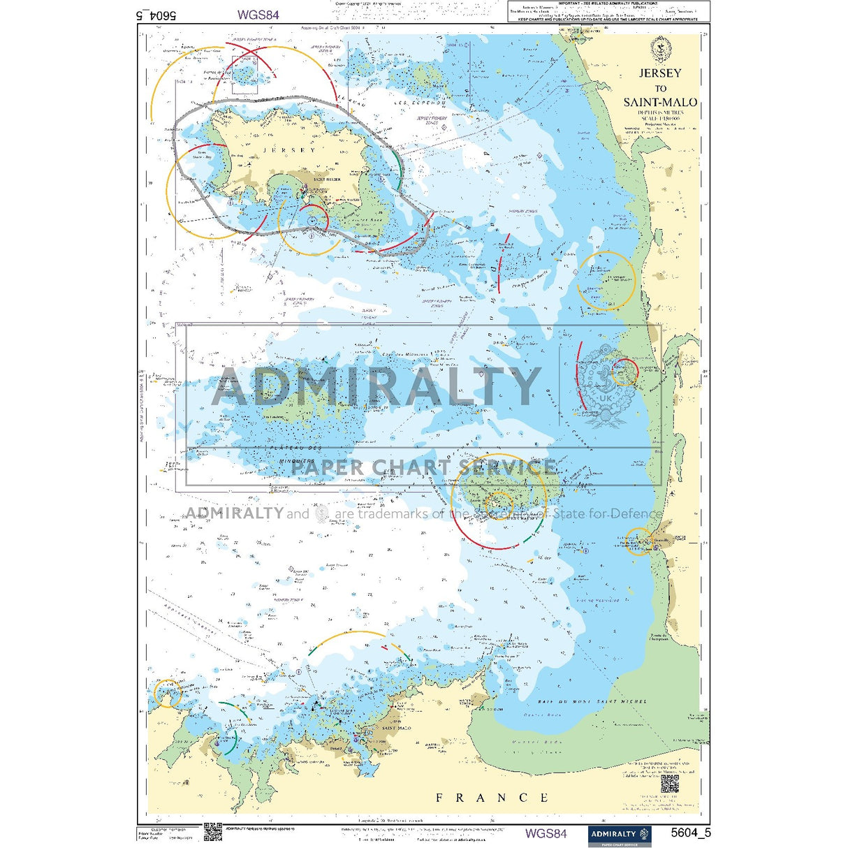 Nautical chart 5604_5 Jersey to Saint-Malo