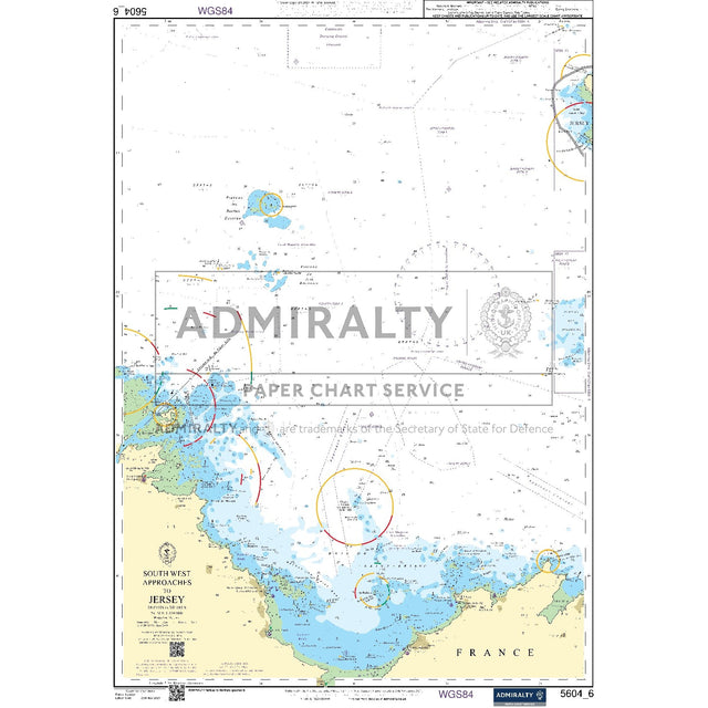 Nautical chart 5604_6 South West Approaches to Jersey in the Channel Islands