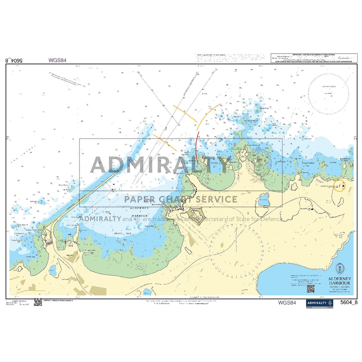 Nautical chart 5604_8 Alderney Harbour
